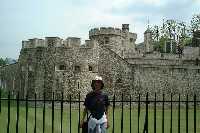 Outside the Tower overlooking the moat